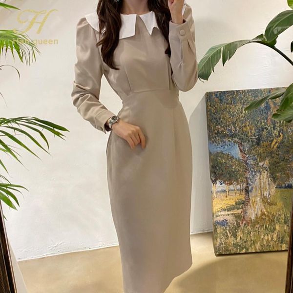 h han queen french style spring autumn women's dress ruffle casual a-line office lady eleagnt lace-up slim fashion dresses, Black;gray
h han queen french style spring autumn women's dress ruffle casual a-line office lady eleagnt lace-up slim fashion dresses, Black;gray