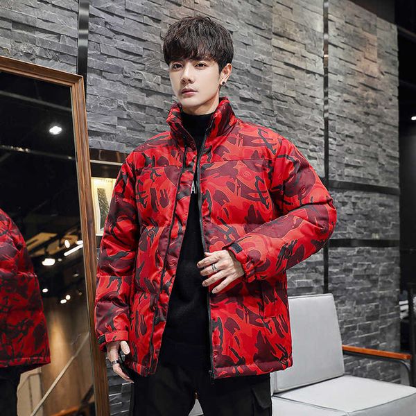 new down jacket for male couple student fashion brand camouflage simple winter casual loose bright bread coat, Black
new down jacket for male couple student fashion brand camouflage simple winter casual loose bright bread coat, Black