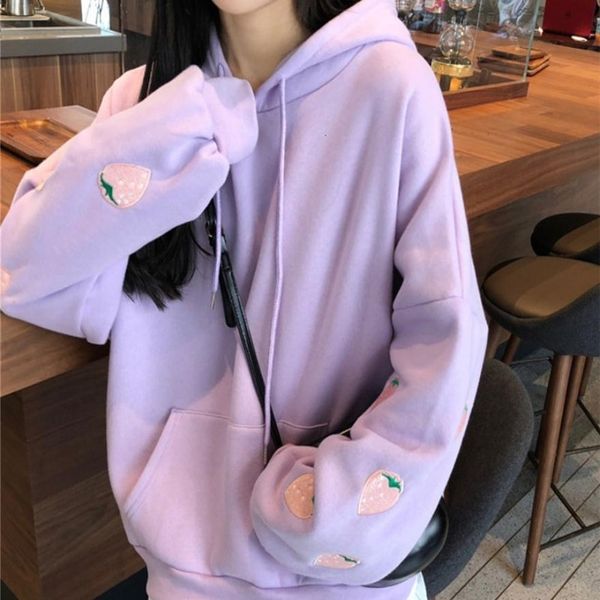 harajuku strawberry embroidery lavender white sweatshirt womens hooded sweatshirts autumn winter women loose long sleeves t200828, Black
harajuku strawberry embroidery lavender white sweatshirt womens hooded sweatshirts autumn winter women loose long sleeves t200828, Black