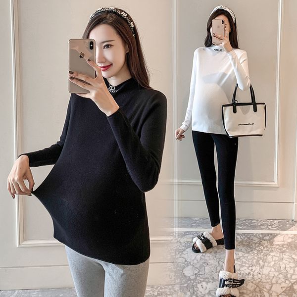 pregnant women's autumn winter t-shirt sleeve loose knit bottoming shirt medium long lactation fashion feeding garment, White
pregnant women's autumn winter t-shirt sleeve loose knit bottoming shirt medium long lactation fashion feeding garment, White