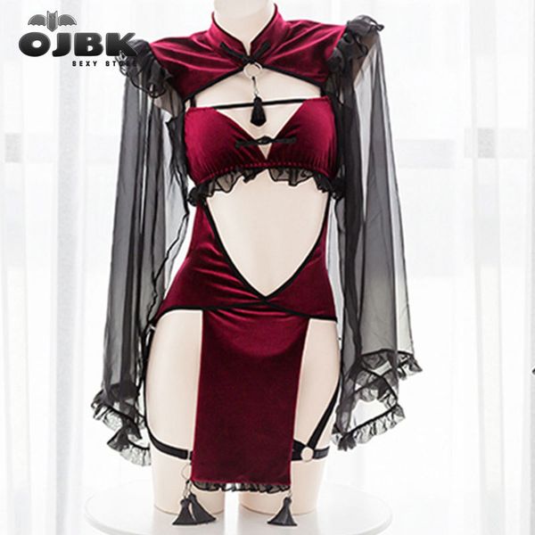 ojbk punk gothic black red lace lingerie for women maid temptation evil demon open crotch cosplay backless dress costumes 220310, Red;black
ojbk punk gothic black red lace lingerie for women maid temptation evil demon open crotch cosplay backless dress costumes 220310, Red;black