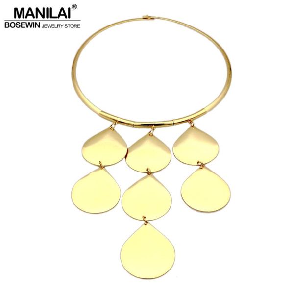 manilai bright alloy long pendants necklaces for women fashion jewelry simple torque choker statement necklace wholesale, Silver
manilai bright alloy long pendants necklaces for women fashion jewelry simple torque choker statement necklace wholesale, Silver