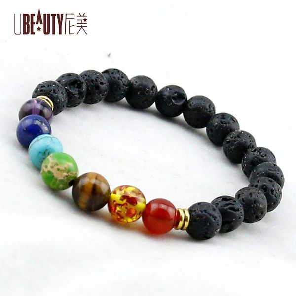 2020 fashion 8mm energy volcanic stone healing balance beads chakras bracelets for women yoga nature stone bracelet jewelry gift, Black
2020 fashion 8mm energy volcanic stone healing balance beads chakras bracelets for women yoga nature stone bracelet jewelry gift, Black