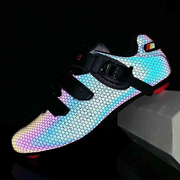 2021 lock shoes riding luminous honeycomb bicycle power road hard bottom mountain bike sports, Black
2021 lock shoes riding luminous honeycomb bicycle power road hard bottom mountain bike sports, Black