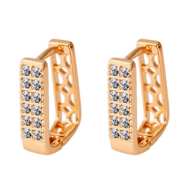 hoop & huggie fashion gold color square small earrings for women cubic zirconia wedding brides jewelry, Golden;silver
hoop & huggie fashion gold color square small earrings for women cubic zirconia wedding brides jewelry, Golden;silver