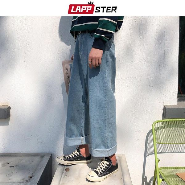 lappster men harajuku harem jeans pants 2021 mens streetwear hiphop denim wide leg pants male vintage loose colorful xl, Blue
lappster men harajuku harem jeans pants 2021 mens streetwear hiphop denim wide leg pants male vintage loose colorful xl, Blue