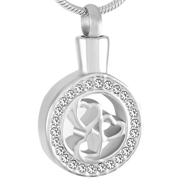 pendant necklaces cremation urn necklace for ashes crystal edge round shape memorial, Silver
pendant necklaces cremation urn necklace for ashes crystal edge round shape memorial, Silver