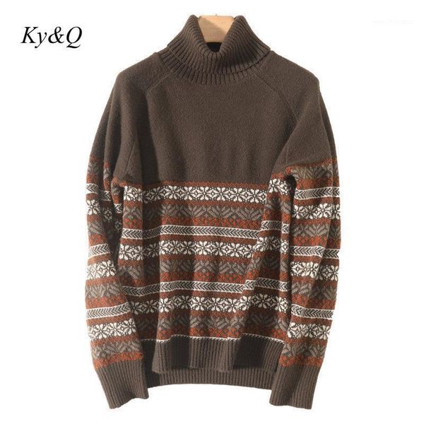 women's sweaters women winter thick turtleneck cashmere pullover 2021 runway color matching striped loose retro embroidery jacquard kni, White;black
women's sweaters women winter thick turtleneck cashmere pullover 2021 runway color matching striped loose retro embroidery jacquard kni, White;black