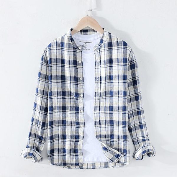 2020 summer new shirt men plaid 100% pure linen shirts fashion casual breathable cool plus size clothing y26311, White;black
2020 summer new shirt men plaid 100% pure linen shirts fashion casual breathable cool plus size clothing y26311, White;black