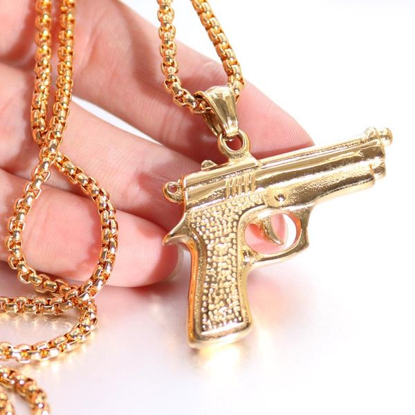 pendant necklaces necklace chain uzi gun shape for men hip hop jewelry gold silver color stainless steel army style male
pendant necklaces necklace chain uzi gun shape for men hip hop jewelry gold silver color stainless steel army style male
