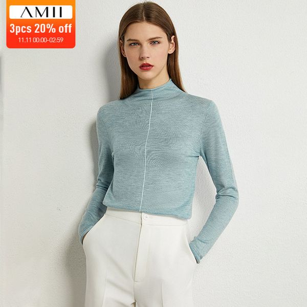 amii minimalism autumn fashion women sweater solid thin slim fit turtleneck sweater female pullover 12040610 201111, White;black
amii minimalism autumn fashion women sweater solid thin slim fit turtleneck sweater female pullover 12040610 201111, White;black