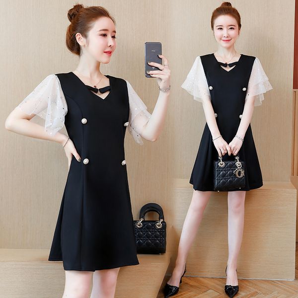 women ladies will see crocheted patchwork big plus size l fine casual dress party yvno, Black;gray
women ladies will see crocheted patchwork big plus size l fine casual dress party yvno, Black;gray