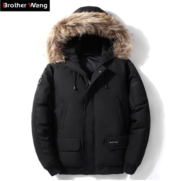 winter new men's down jacket clothing casual big fur collar short jacket duck down coat male brand clothes 201225, Black
winter new men's down jacket clothing casual big fur collar short jacket duck down coat male brand clothes 201225, Black