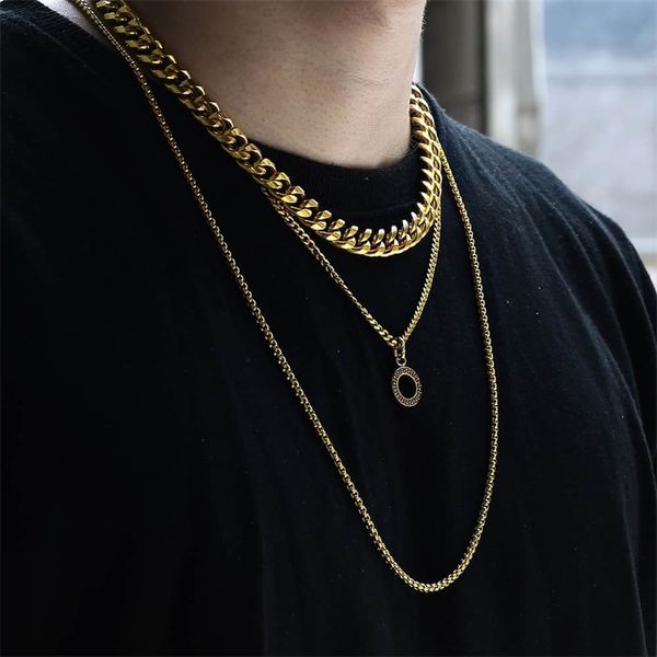 multi layered circle charm pendant choker necklace for men women gold color stainless steel curb cuban box link chain tss011 201014, Silver
multi layered circle charm pendant choker necklace for men women gold color stainless steel curb cuban box link chain tss011 201014, Silver