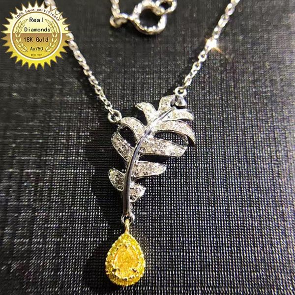 chains 18k gold necklace natural 0.2ct yellow diamond and 0.21ct white diamonds, Silver
chains 18k gold necklace natural 0.2ct yellow diamond and 0.21ct white diamonds, Silver