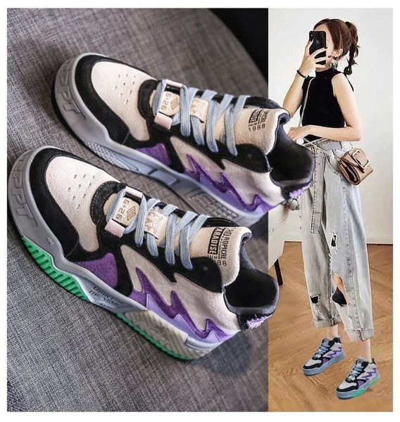 dad new autumn and winter thick soled women's versatile sports ins student fashion shoes, Black
dad new autumn and winter thick soled women's versatile sports ins student fashion shoes, Black
