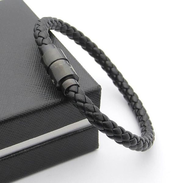 luxury black woven leather bracelets magnetic shut design with six star branding french man jewelry charm bracelet as christmas gifts, Golden;silver
luxury black woven leather bracelets magnetic shut design with six star branding french man jewelry charm bracelet as christmas gifts, Golden;silver