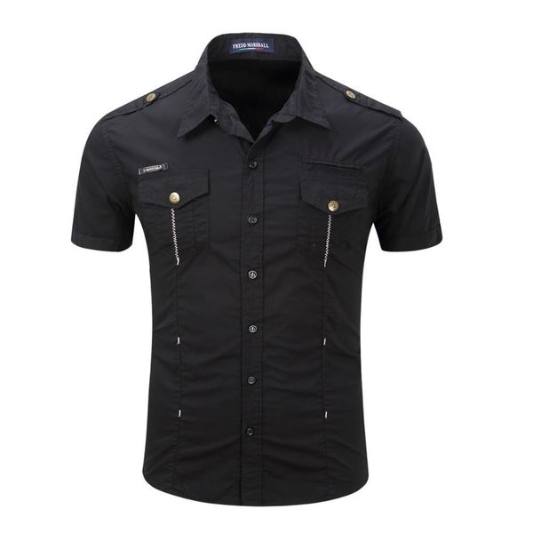 2021 summer denim black cargo men's shirts new army shirt with short sleeves h9tx, White;black
2021 summer denim black cargo men's shirts new army shirt with short sleeves h9tx, White;black