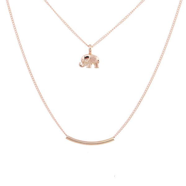 with dogeared necklaces high card gold plated quality elephant charms pendant double layer necklace for women fashion je
with dogeared necklaces high card gold plated quality elephant charms pendant double layer necklace for women fashion je