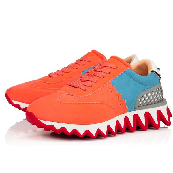 autumn trend loubishark red sole shoes calfskin leather suede sharks teeth rubber sole men's lace-up physical education sneakers, Black
autumn trend loubishark red sole shoes calfskin leather suede sharks teeth rubber sole men's lace-up physical education sneakers, Black