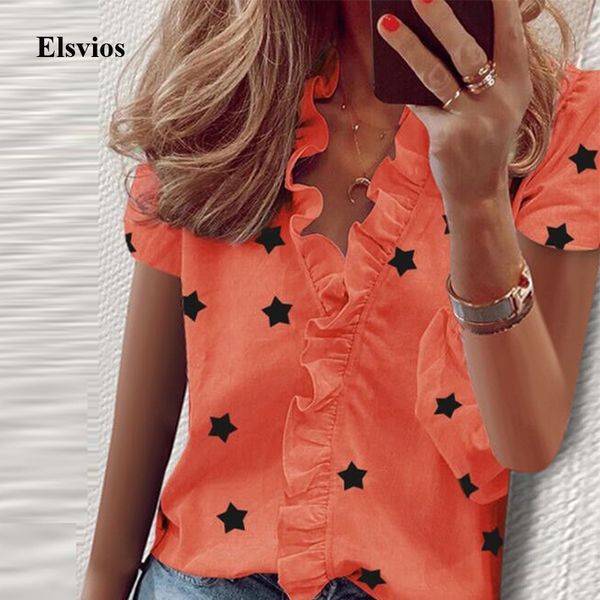 women daisy pineapple print blouse shirt summer v-neck ruffle blusa elegant office ladies short sleeve blouse 3xl y200622, White
women daisy pineapple print blouse shirt summer v-neck ruffle blusa elegant office ladies short sleeve blouse 3xl y200622, White