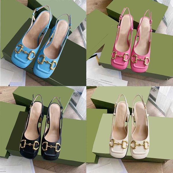 designer sandals metal buckle square toes women chunky high heels ladies slides slippers fashion summer party dress shoes with box, Black
designer sandals metal buckle square toes women chunky high heels ladies slides slippers fashion summer party dress shoes with box, Black