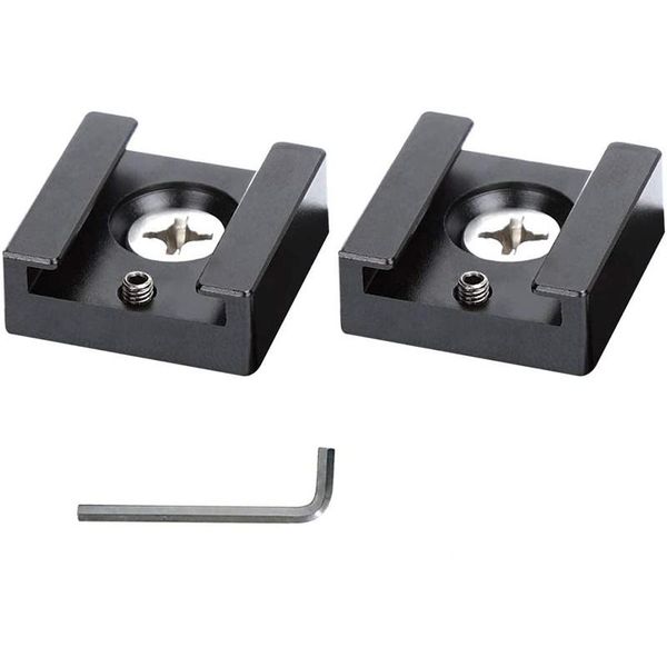 lighting & studio accessories cold shoe mount aluminum adapter bracket with 1/4 thread for camera cage flash mount(2 pcs)
lighting & studio accessories cold shoe mount aluminum adapter bracket with 1/4 thread for camera cage flash mount(2 pcs)