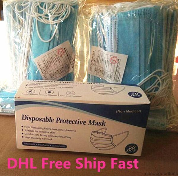 party 50 pcs face 3 layer ear-loop mouth masks cover 3-ply non-woven disposable dust breathable outdoor with boxs
party 50 pcs face 3 layer ear-loop mouth masks cover 3-ply non-woven disposable dust breathable outdoor with boxs