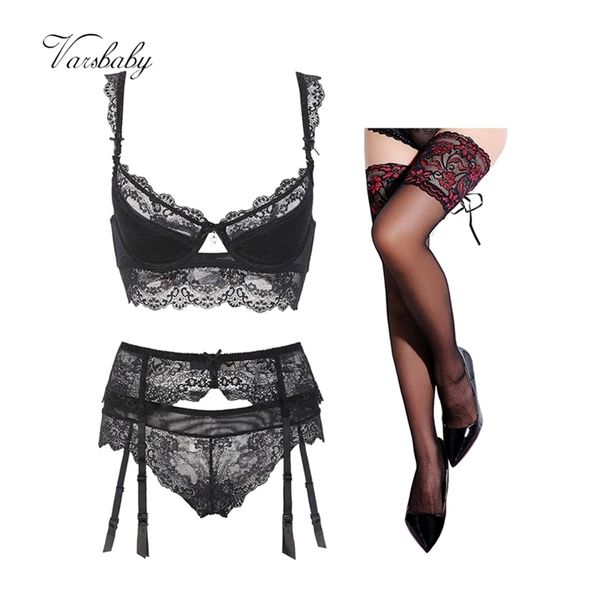 varsbaby ladies lace ultra-thin push up bra sets 4pcs bra+panties+garter+stockings lj201211, Red;black
varsbaby ladies lace ultra-thin push up bra sets 4pcs bra+panties+garter+stockings lj201211, Red;black