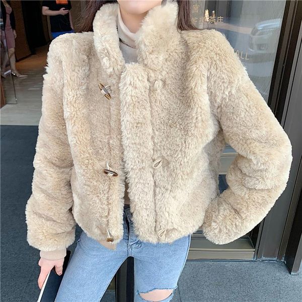 women's winter new loose short long-sleeved fur jacket small fragrant lamb wool coat ins female warm, Black
women's winter new loose short long-sleeved fur jacket small fragrant lamb wool coat ins female warm, Black