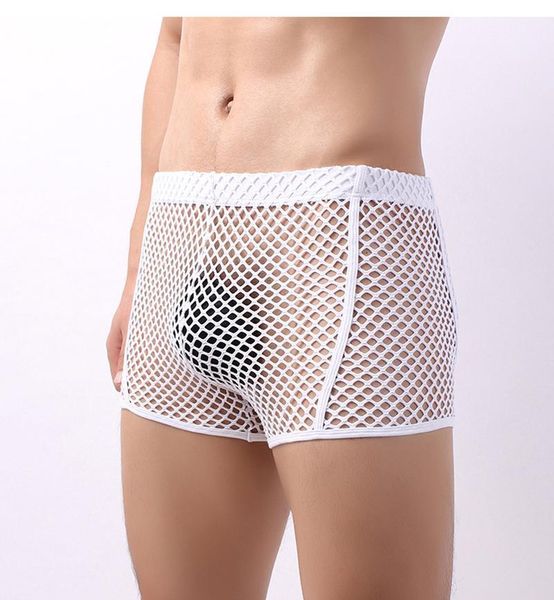 boxershorts men gay mesh fish net transparent lingerie boxer underwear new1, Black;white
boxershorts men gay mesh fish net transparent lingerie boxer underwear new1, Black;white
