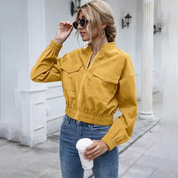 women cropped jacket boyfriend style oversized crop pilot jackets vintage long sleeve short casual coat bomber jacket1, Black;brown
women cropped jacket boyfriend style oversized crop pilot jackets vintage long sleeve short casual coat bomber jacket1, Black;brown