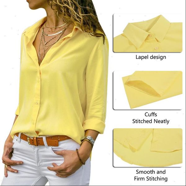 women blouses2021 autumn elegant long sleeve solid v neck chiffon blouse female work wear shirts plus size, White
women blouses2021 autumn elegant long sleeve solid v neck chiffon blouse female work wear shirts plus size, White