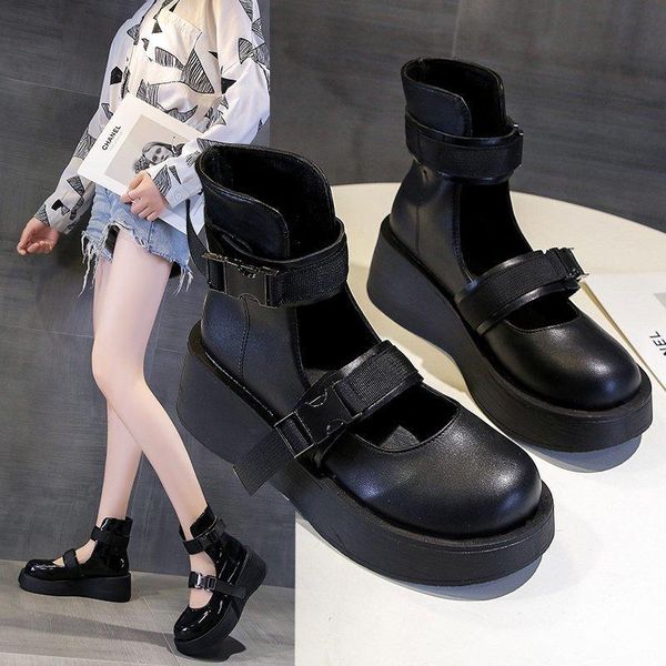 womens derby shoes platform all-match female footwear 2020 fashion women's round toe casual sneaker leather creepers, Black
womens derby shoes platform all-match female footwear 2020 fashion women's round toe casual sneaker leather creepers, Black