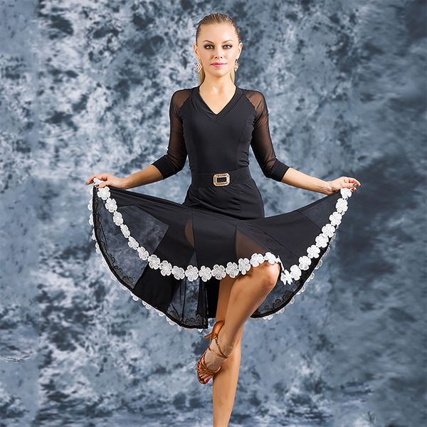 latin see through dress for women mesh salsa dresses latina training costume dance practice clothes ballroom dance wear jl1094, Black;red
latin see through dress for women mesh salsa dresses latina training costume dance practice clothes ballroom dance wear jl1094, Black;red