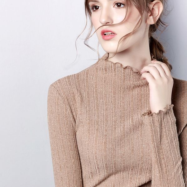 spring and autumn new knitted plus size women's fungus half turtleneck bottoming sweater shirt al27325, White;black
spring and autumn new knitted plus size women's fungus half turtleneck bottoming sweater shirt al27325, White;black