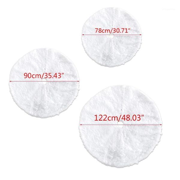 78/90/122cm christmas tree skirt white carpet plush base floor mat cover decor1
78/90/122cm christmas tree skirt white carpet plush base floor mat cover decor1