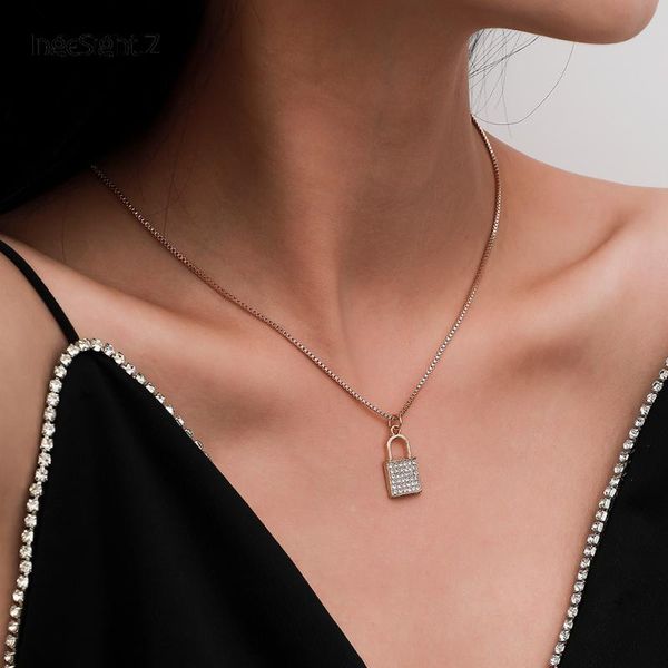 IngeSight.Z Steampunk Rhinestone Padlock Lock Pendant Necklace Simple Minimalist Chain Choker Necklace for Women Jewelry Gifts, Silver
IngeSight.Z Steampunk Rhinestone Padlock Lock Pendant Necklace Simple Minimalist Chain Choker Necklace for Women Jewelry Gifts, Silver