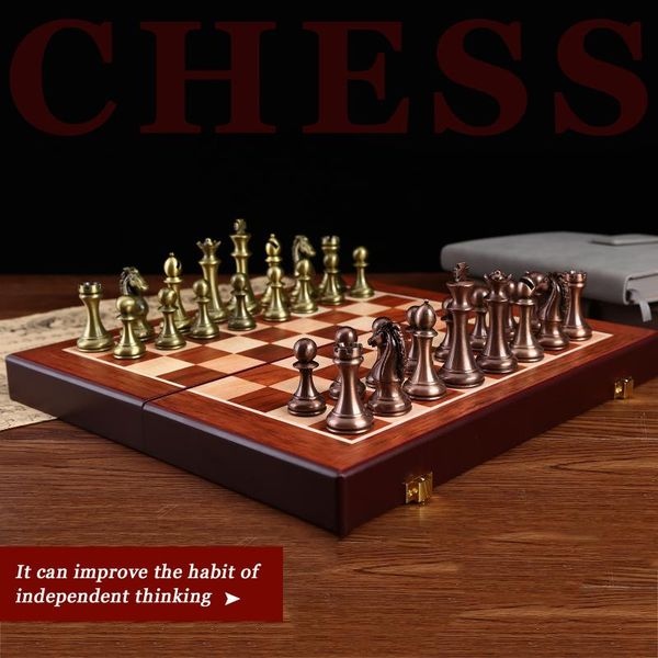 3 in 1 wooden international chess set wooden chess board metal pieces kit for kids puzzle game children birthday gifts
3 in 1 wooden international chess set wooden chess board metal pieces kit for kids puzzle game children birthday gifts