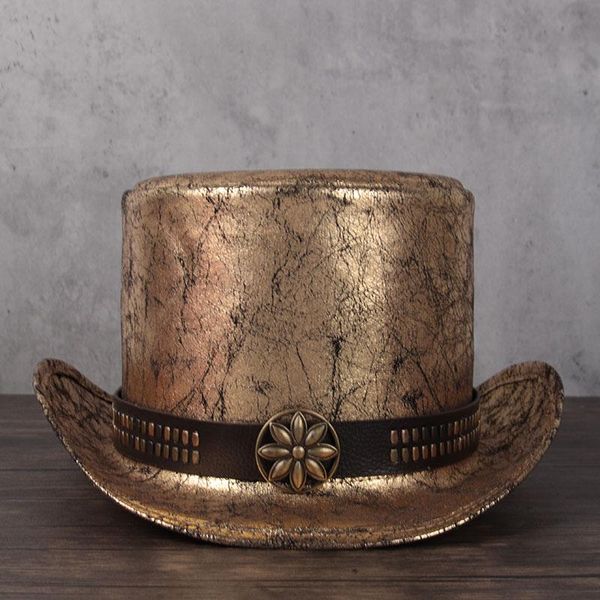 retro women men leather hat flat fedora hat magic steampunk cosplay pork pie party caps dropshiping 13cm, Blue;gray
retro women men leather hat flat fedora hat magic steampunk cosplay pork pie party caps dropshiping 13cm, Blue;gray