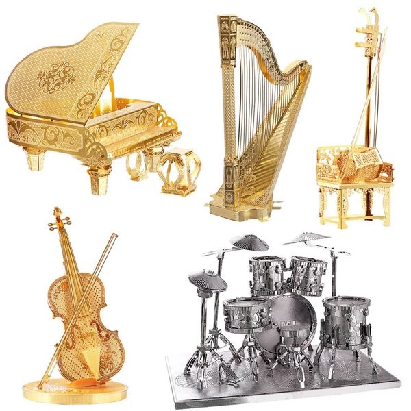 3d metal puzzle toy diy instrument series piano drum set harp assemble model building kits puzzles for adults y200421
3d metal puzzle toy diy instrument series piano drum set harp assemble model building kits puzzles for adults y200421
