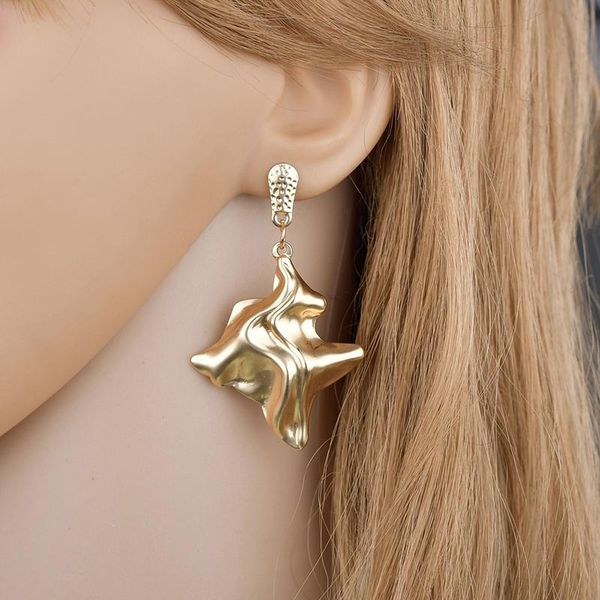 stud gs exaggerated big star earrings women gold geometric irregular fold glossy metal for girls gifts fashion jewelry, Golden;silver
stud gs exaggerated big star earrings women gold geometric irregular fold glossy metal for girls gifts fashion jewelry, Golden;silver
