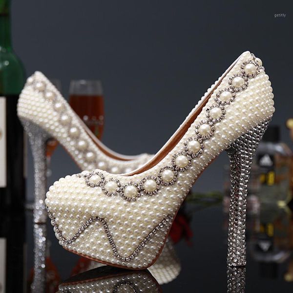 handmade gorgeous super high heel shoes imitation pearl rhinestone shoes white color wedding dress bridal1, Black
handmade gorgeous super high heel shoes imitation pearl rhinestone shoes white color wedding dress bridal1, Black