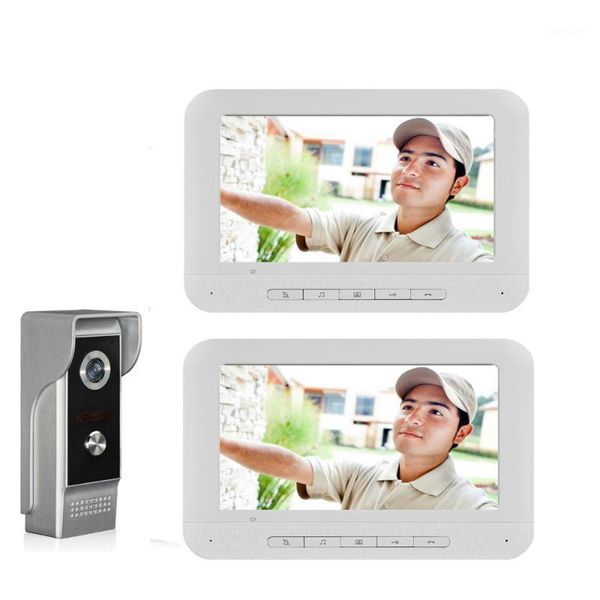 7 inch doorbell camera wired video door phone video intercom doorbell home security system 2 sreen monitors
7 inch doorbell camera wired video door phone video intercom doorbell home security system 2 sreen monitors