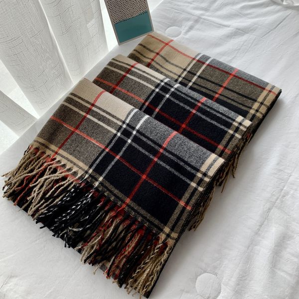 new men's and women's plaid cashmere double-sided scarf air conditioning shawl klwe, Blue;gray
new men's and women's plaid cashmere double-sided scarf air conditioning shawl klwe, Blue;gray