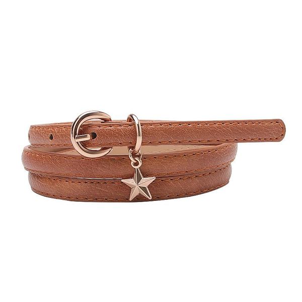 fashion women vintage leather belt ladies five-pointed star pendant candy colors wild thin belts women's clothing accessories, Black;brown
fashion women vintage leather belt ladies five-pointed star pendant candy colors wild thin belts women's clothing accessories, Black;brown