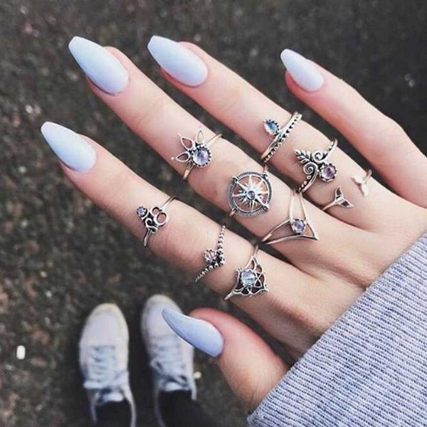 vienkim 9 pcs/set bohemian mermaid tail compass yoga water drop hollow carved women ring set 2018 sqcgmf, Golden;silver
vienkim 9 pcs/set bohemian mermaid tail compass yoga water drop hollow carved women ring set 2018 sqcgmf, Golden;silver