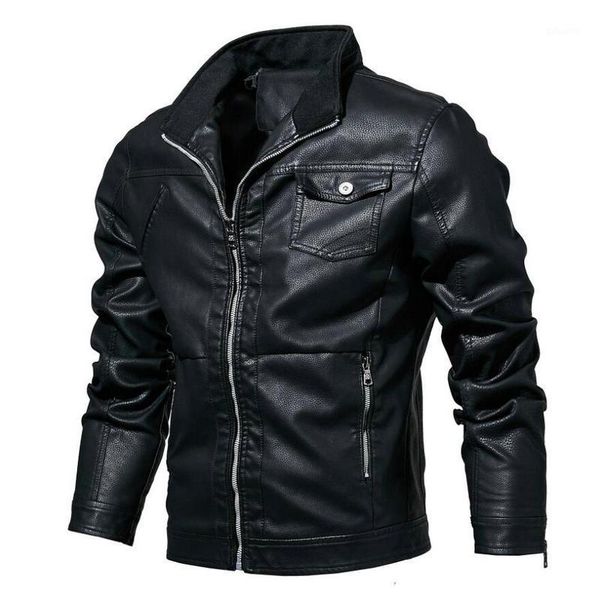 new 2019 autumn winter men's leather jacket slim motorcycle pu leather jacket men's coat large size outwear1, Black
new 2019 autumn winter men's leather jacket slim motorcycle pu leather jacket men's coat large size outwear1, Black