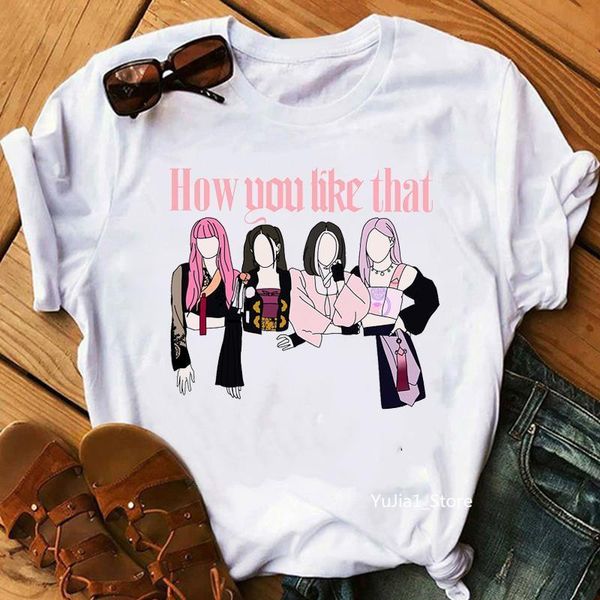 vogue t shirts women how you like that graphic tshirt femme korean style clothes kpop female t-shirt summer fashion tee, White
vogue t shirts women how you like that graphic tshirt femme korean style clothes kpop female t-shirt summer fashion tee, White