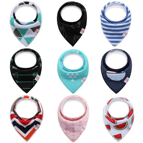 4 pcs/lot baby bibs cotton thick water absorption baby scarf newborn bib boys girls fashion triangle towel kids thing y200710
4 pcs/lot baby bibs cotton thick water absorption baby scarf newborn bib boys girls fashion triangle towel kids thing y200710